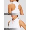 imagebaleaf Womens Golf Dress Sleeveless Tennis Dresses with Built in Shorts Pockets Racerback Workout AthleticWhite