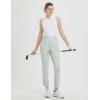 imagebaleaf Womens Golf Pants with Belt Loops Zipper Pockets Stretch Travel Work Bussiness Dressy Casual Slacks UPF 50Light Gray