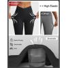 imagebaleaf Womens Knee Length Capri Leggings with Pockets Stretch Casual Exercise Summer Yoga Workout PantsBlack