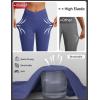 imagebaleaf Womens Knee Length Capri Leggings with Pockets Stretch Casual Exercise Summer Yoga Workout PantsClassic Navy