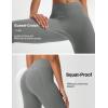 imagebaleaf Womens Knee Length Capri Leggings with Pockets Stretch Casual Exercise Summer Yoga Workout PantsDark Gray