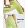 imagebaleaf Womens Knee Length Capri Leggings with Pockets Stretch Casual Exercise Summer Yoga Workout PantsLime Green