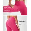 imagebaleaf Womens Knee Length Capri Leggings with Pockets Stretch Casual Exercise Summer Yoga Workout PantsRosy