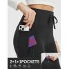 imagebaleaf Womens Petite Fleece Lined Pants Winter Thermal Warm Yoga Flare Leggings 27quot Snow PantsBlack