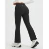 imagebaleaf Womens Petite Fleece Lined Pants Winter Thermal Warm Yoga Flare Leggings 27quot Snow PantsBlack