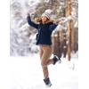 imagebaleaf Womens Petite Fleece Lined Pants Winter Thermal Warm Yoga Flare Leggings 27quot Snow PantsDark Brown