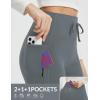 imagebaleaf Womens Petite Fleece Lined Pants Winter Thermal Warm Yoga Flare Leggings 27quot Snow PantsDark Gray