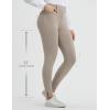 imagebaleaf Womens Skinny Dress Pants Stretch Petite Yoga Work Pants Pull On Dressy Leggings with Zipper Pockets 78 AnkleKhaki
