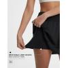 imagebaleaf Womens Tennis Skirts 14quot Golf Skorts with Pockets Double Ruffle High Waisted Athletic Skirt with Liner ShortsBlack