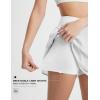 imagebaleaf Womens Tennis Skirts 14quot Golf Skorts with Pockets Double Ruffle High Waisted Athletic Skirt with Liner ShortsWhite