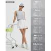 imagebaleaf Womens Tennis Skirts 14quot Golf Skorts with Pockets Double Ruffle High Waisted Athletic Skirt with Liner ShortsWhite