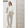 imagebeleaf Womens Travel Pants Fleece Lined High Waisted Golf Pants Winter Warm Thermal Water Resistant Athletic Work CasualKhaki
