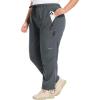 imagebaleaf Plus Size Pants for Women Hiking Cargo Water Resistant UPF 50 Cargo Joggers Zipper PocketsPlum Kitten