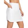 imagebaleaf Womens 2025 17quot Swim Skirt Bottoms High Waisted Modest Bathing Suit Skirt Tummy Control Swim BottomsWhite