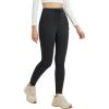 imagebaleaf Womens Fleece Lined Leggings Durable Hiking Water Resistant Lightweight Pants Ski Thermal Warm Winter PocketsBlack