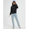 imagebaleaf Womens Fleece Golf Pullover Water Resistant Half Zip Running Jacket Thermal Shirts Winter Cold Weather GearBlack