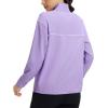 imagebaleaf Womens Fleece Golf Pullover Water Resistant Half Zip Running Jacket Thermal Shirts Winter Cold Weather GearLight Purple