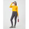 imagebaleaf Womens Long Sleeve Crop Workout Tops Soft Athletic Running Gym Shirts Casual Quick Dry TShirt with Thumb HolesYellow