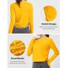 imagebaleaf Womens Long Sleeve Crop Workout Tops Soft Athletic Running Gym Shirts Casual Quick Dry TShirt with Thumb HolesYellow