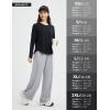 imagebaleaf Womens Long Sleeve Workout Athletic Shirts Lightweight Stretchy Running Yoga Tops with Cross Hem Thumb LoopBlack