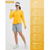 imagebaleaf Womens Long Sleeve Workout Athletic Shirts Lightweight Stretchy Running Yoga Tops with Cross Hem Thumb LoopYellow