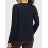 imagebaleaf Womens Long Sleeve Workout Shirts for Women Active Tops Soft Activewear Moisture Wicking Running Clothes TravelBlack