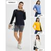 imagebaleaf Womens Long Sleeve Workout Shirts for Women Active Tops Soft Activewear Moisture Wicking Running Clothes TravelBlack
