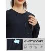 imagebaleaf Womens Long Sleeve Workout Shirts for Women Active Tops Soft Activewear Moisture Wicking Running Clothes TravelBlack