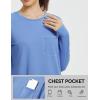 imagebaleaf Womens Long Sleeve Workout Shirts for Women Active Tops Soft Activewear Moisture Wicking Running Clothes TravelLight Blue