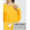imagebaleaf Womens Long Sleeve Workout Shirts for Women Active Tops Soft Activewear Moisture Wicking Running Clothes TravelYellow