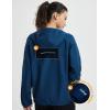 imagebaleaf Womens Rain Jacket 14 Packable Lightweight Windbreaker WaterResistant Pullover Jackets with Hood Hiking TravelNavy Blue