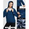 imagebaleaf Womens Rain Jacket 14 Packable Lightweight Windbreaker WaterResistant Pullover Jackets with Hood Hiking TravelNavy Blue