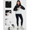 imagebaleaf Womens Rain Jacket 14 Packable Lightweight Windbreaker WaterResistant Pullover Jackets with Hood Hiking TravelWhiteblack