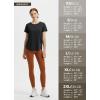 imagebaleaf Womens Short Sleeve Workout Shirts Athletic Running Yoga Tops with Curved Hem Quick Dry Sun TShirt UPF 50Black