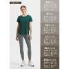 imagebaleaf Womens Short Sleeve Workout Shirts Athletic Running Yoga Tops with Curved Hem Quick Dry Sun TShirt UPF 50Green