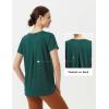 imagebaleaf Womens Short Sleeve Workout Shirts Athletic Running Yoga Tops with Curved Hem Quick Dry Sun TShirt UPF 50Green