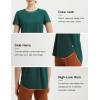 imagebaleaf Womens Short Sleeve Workout Shirts Athletic Running Yoga Tops with Curved Hem Quick Dry Sun TShirt UPF 50Green