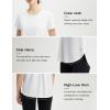 imagebaleaf Womens Short Sleeve Workout Shirts Athletic Running Yoga Tops with Curved Hem Quick Dry Sun TShirt UPF 50White