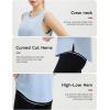 imagebaleaf Womens Sleeveless Workout Tops Athletic Racerback Tank Top High Neck Yoga Running Shirts Loose Fit Gym TennisLight Blue