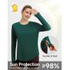 imagebaleaf Womens Sun Shirts UPF50 Long Sleeve Workout Tops Running Athletic Lightweight Quick DryTeal