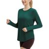 imagebaleaf Womens Sun Shirts UPF50 Long Sleeve Workout Tops Running Athletic Lightweight Quick DryTeal