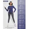 imagebaleaf Womens Thermal Tops Long Sleeve Fleece Running Shirts Thumbhole Cold Weather Winter Gear Workout Base LayerNavy Blue