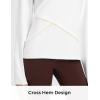imagebaleaf Womens Thermal Tops Long Sleeve Fleece Running Shirts Thumbhole Cold Weather Winter Gear Workout Base LayerWhite
