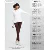 imagebaleaf Womens Thermal Tops Long Sleeve Fleece Running Shirts Thumbhole Cold Weather Winter Gear Workout Base LayerWhite