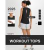 imagebaleaf Womens Workout Tank Tops Racerback Open Back Yoga Top Sleeveless Running Shirts Loose Fit Athletic Gym SportsBlack