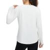 imagebaleaf Womens Long Sleeve Workout Athletic Shirts Lightweight Stretchy Running Yoga Tops with Cross Hem Thumb LoopWhite