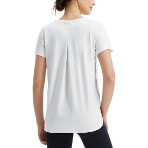 imagebaleaf Womens Short Sleeve Workout Shirts Athletic Running Yoga Tops with Curved Hem Quick Dry Sun TShirt UPF 50White