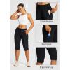 imagebaleaf Womens 15quot Hiking Shorts Long Bernuda Cargo Below The Knee Capris Lightweight Quick Dry Elastic Waist for Casual15inblack