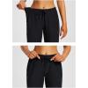 imagebaleaf Womens 15quot Hiking Shorts Long Bernuda Cargo Below The Knee Capris Lightweight Quick Dry Elastic Waist for Casual15inblack