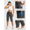 imagebaleaf Womens 15quot Hiking Shorts Long Bernuda Cargo Below The Knee Capris Lightweight Quick Dry Elastic Waist for Casual15indark Grey